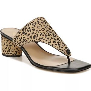 EUC FRANCO SART CALF-HAIR CHEETAH PRINT SANDAL MARGUET 2